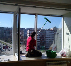 Мытье окон в однокомнатной квартире Северская